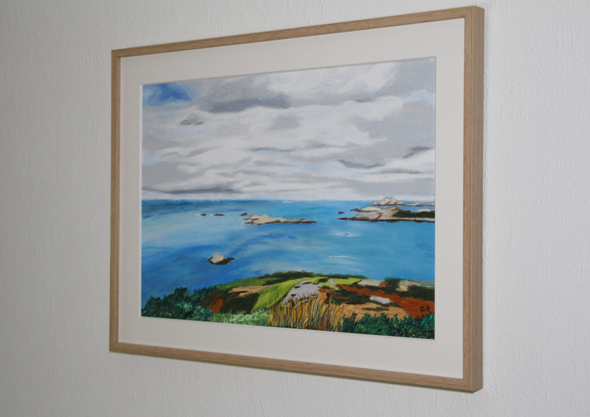 Bleu Oceanique Gabriel Riesnert_Pastel Huile_24x34cm_2025_3