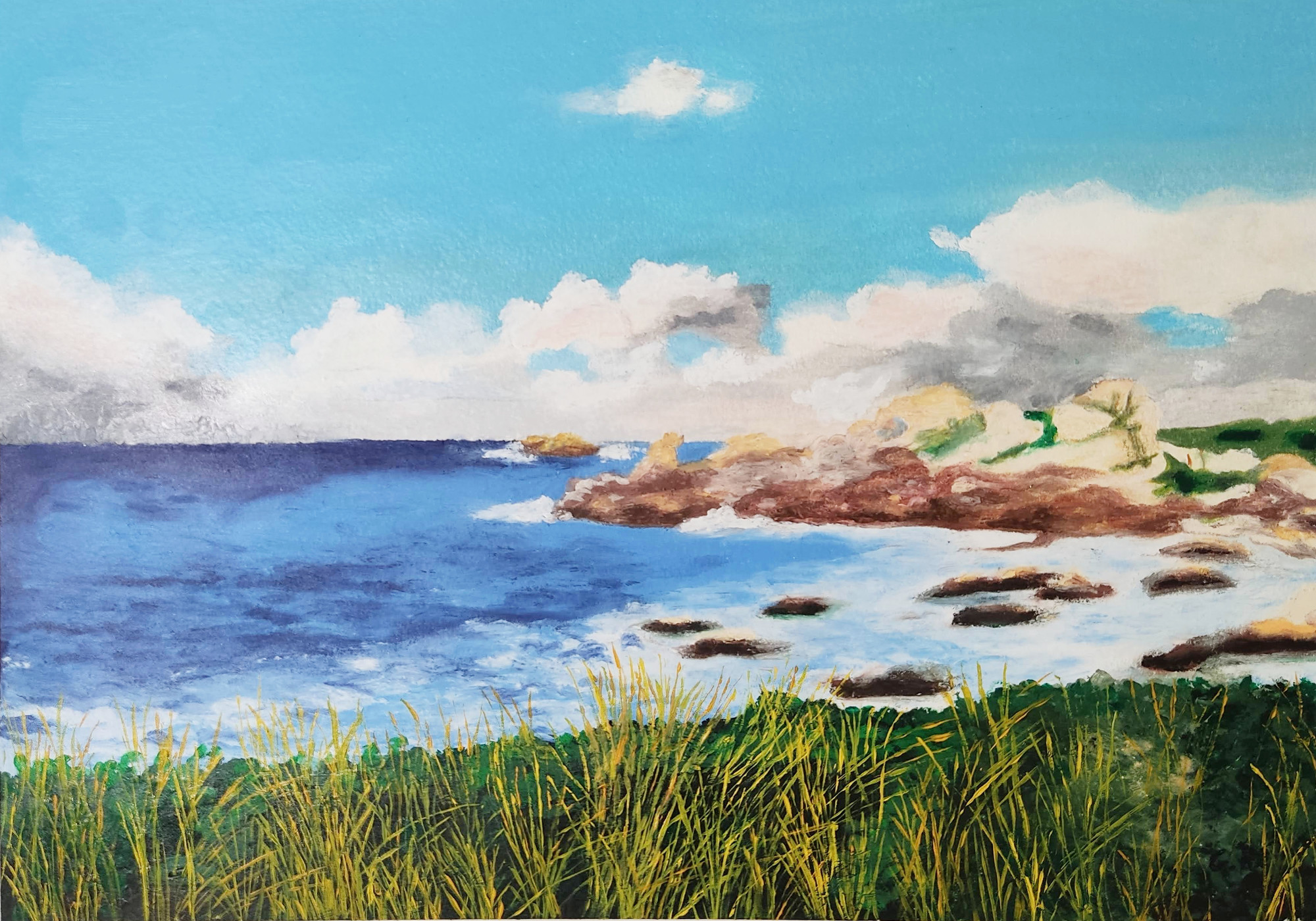 Lumière de Bretagne_Gabriel Riesnert_Pastel Huile_24x34cm_2025