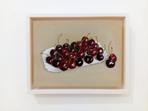 Cerises Rouges Gabriel Riesnert_24x18_Huile sur bois_2025_4
