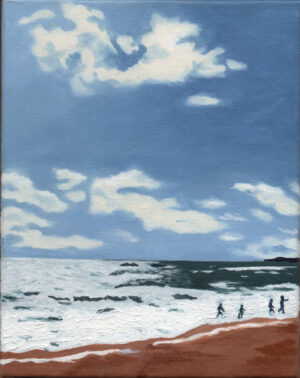 Horizon d'été Gabriel Riesnert_19x24_Huile sur toile_2025