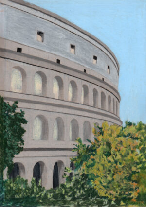 Lieu Commun Colosseo Gabriel Riesnert_21x30_Pastel Huile_2025