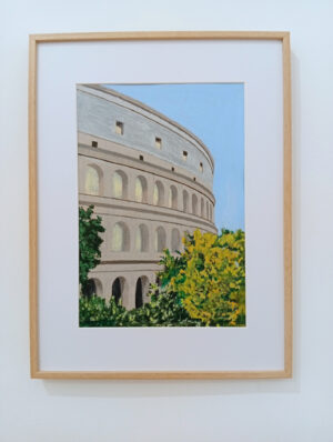 Lieu Commun Colosseo Gabriel Riesnert_21x30_Pastel Huile_2025_4