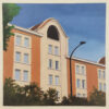 Lieu Commun La cité Gabriel Riesnert _Huile sur bois 30x30cm_2025_3