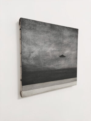 Fata Morgana Fabien Granet fusain acrylique et encre de chine sur toile 30x30cm 2025_3