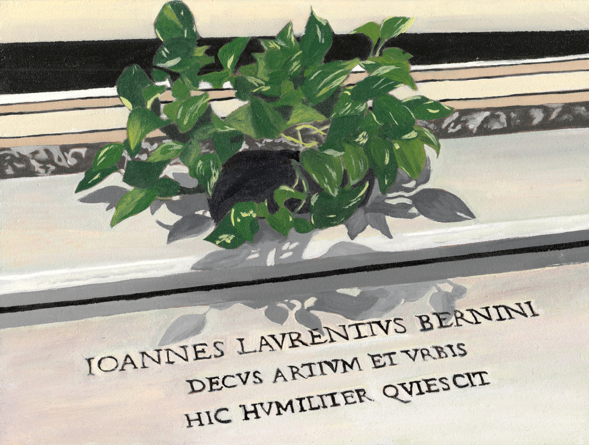 Lieu Commun En paix_Gabriel Riesnert_Peinture Huile_24x18cm_2025_0