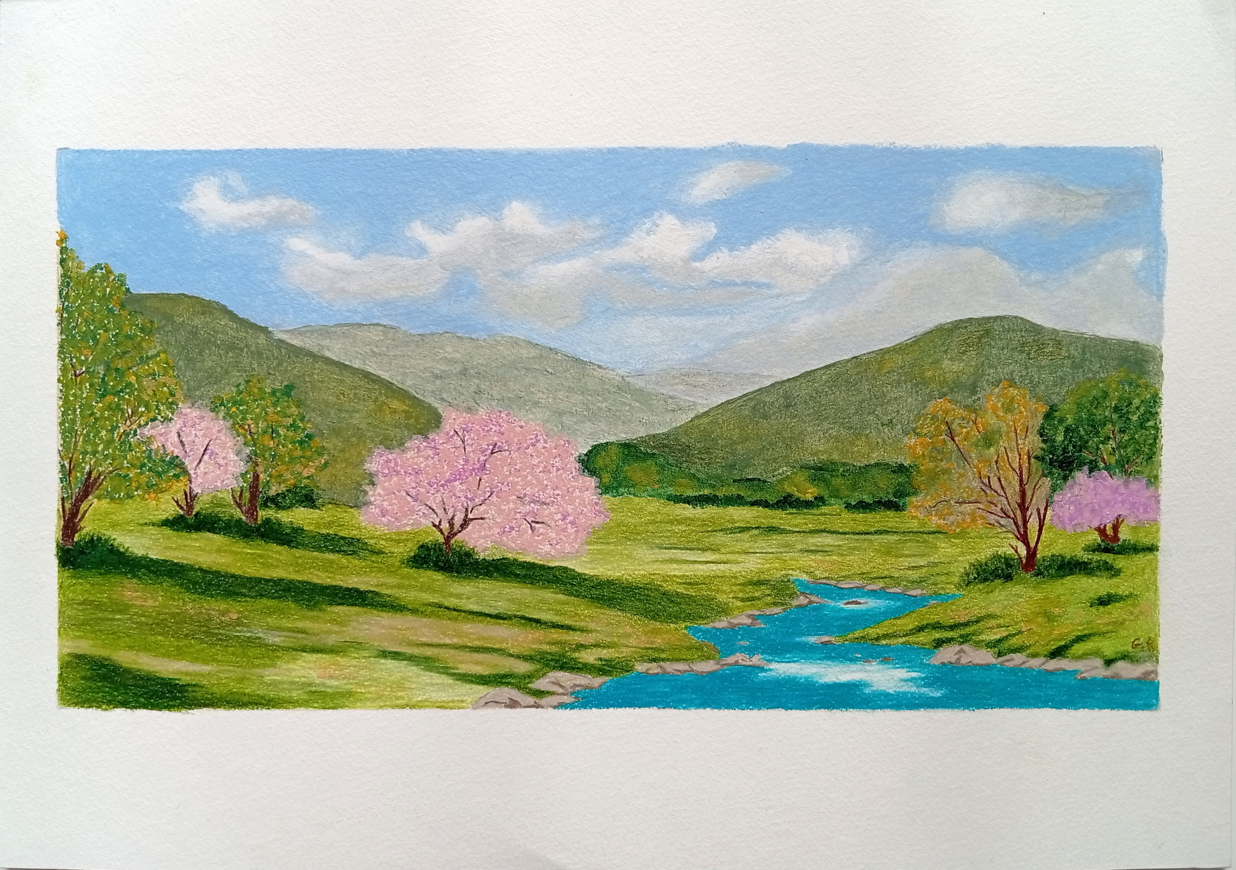 May Green Gabriel Riesnert_Dessin Crayons de couleur_A3_2026