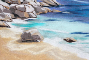 Lumière sur une rive secrète Gabriel Riesnert_Soft Pastel_30x45cm_2026_2