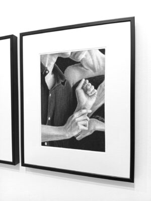 Etreinte III Aurélie Sicas_Fusain sur papier_30x24cm_2026_4