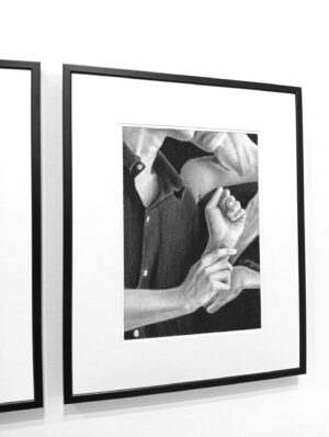 Etreinte III Aurélie Sicas_Fusain sur papier_30x24cm_2026_5