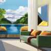Fenêtre sur lac Gabriel Riesnert_Huile sur toile_65x81cm_2026_12